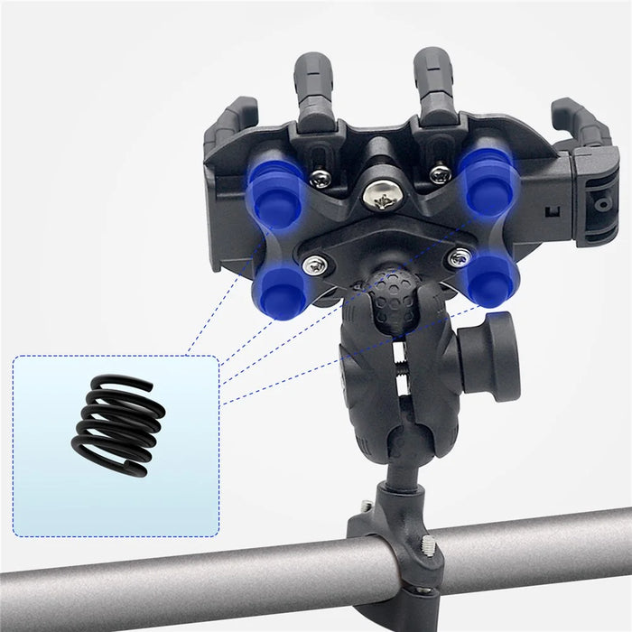 WUPP CS-1990C1 Bicycle Handlebar Phone Holder with Anti-theft Knob Design for Motorcycle / Scooter - 3