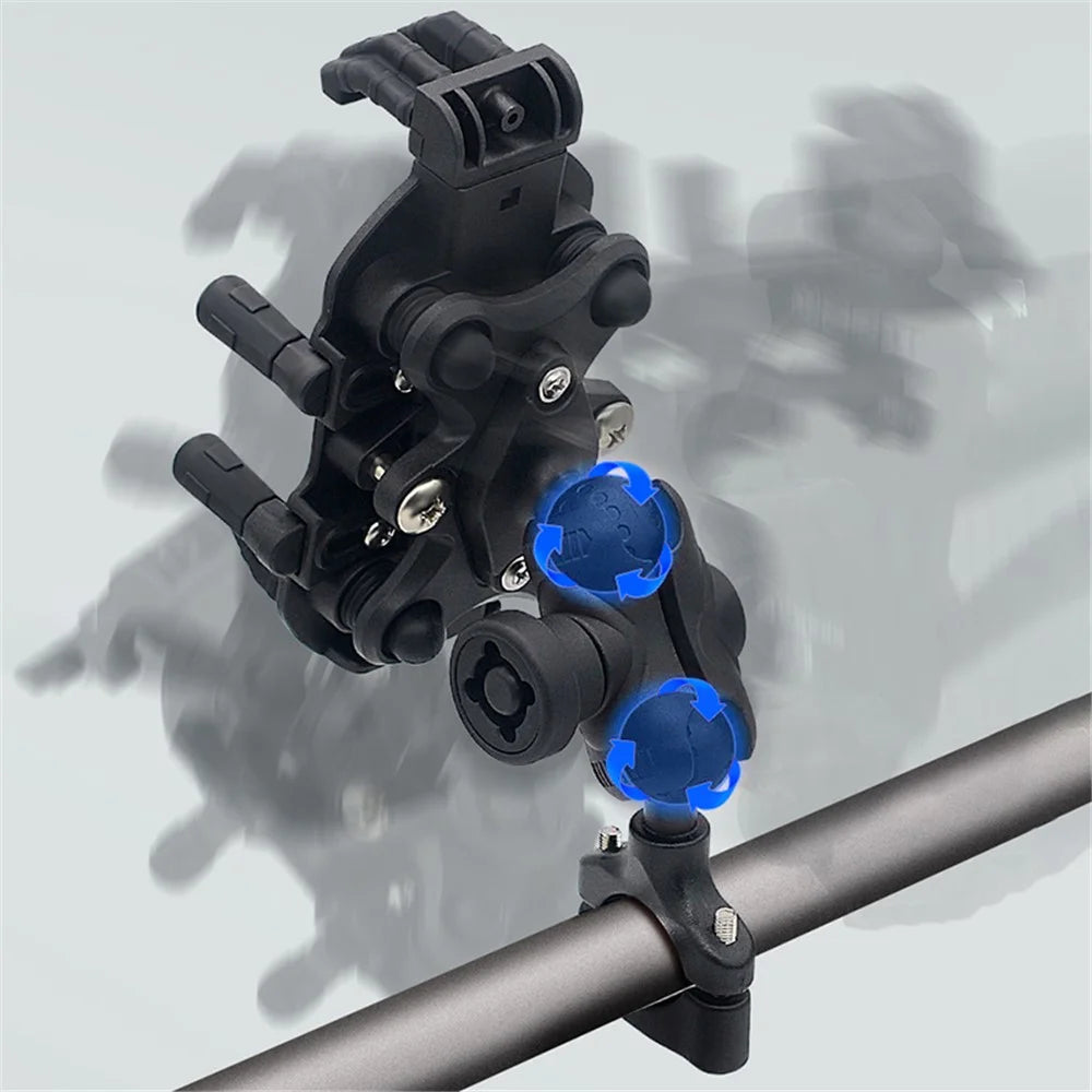 WUPP CS-1990C1 Bicycle Handlebar Phone Holder with Anti-theft Knob Design for Motorcycle / Scooter - 5