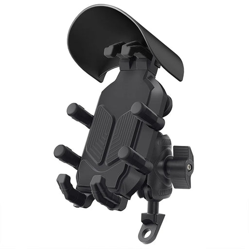WUPP CS-1988A2 Rearview Mirror Phone Mount Adjustable Motorcycle Bike CNC Ball Head Aluminum Alloy Phone Holder - 1