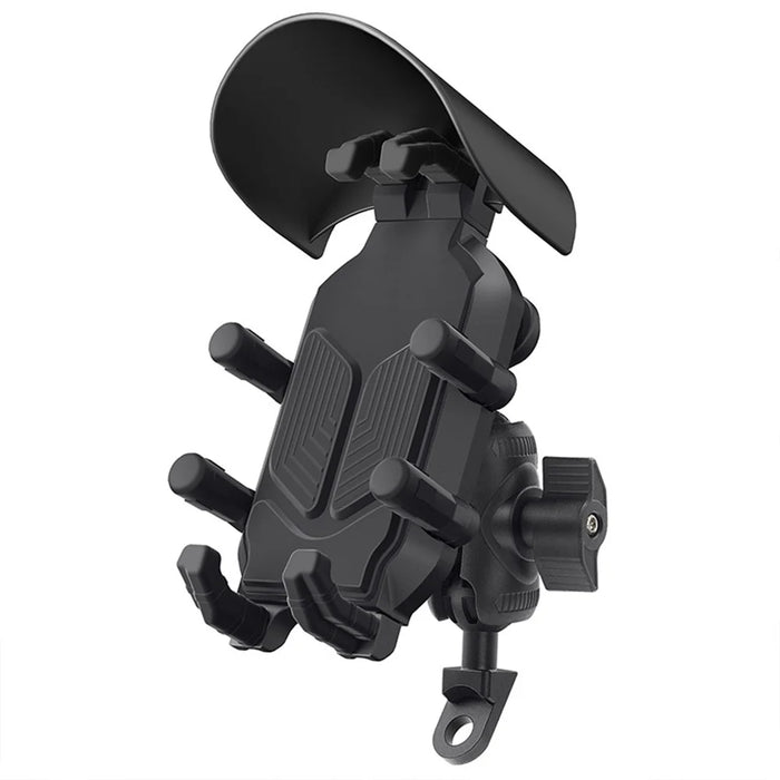 WUPP CS-1988A2 Rearview Mirror Phone Mount Adjustable Motorcycle Bike CNC Ball Head Aluminum Alloy Phone Holder - 1