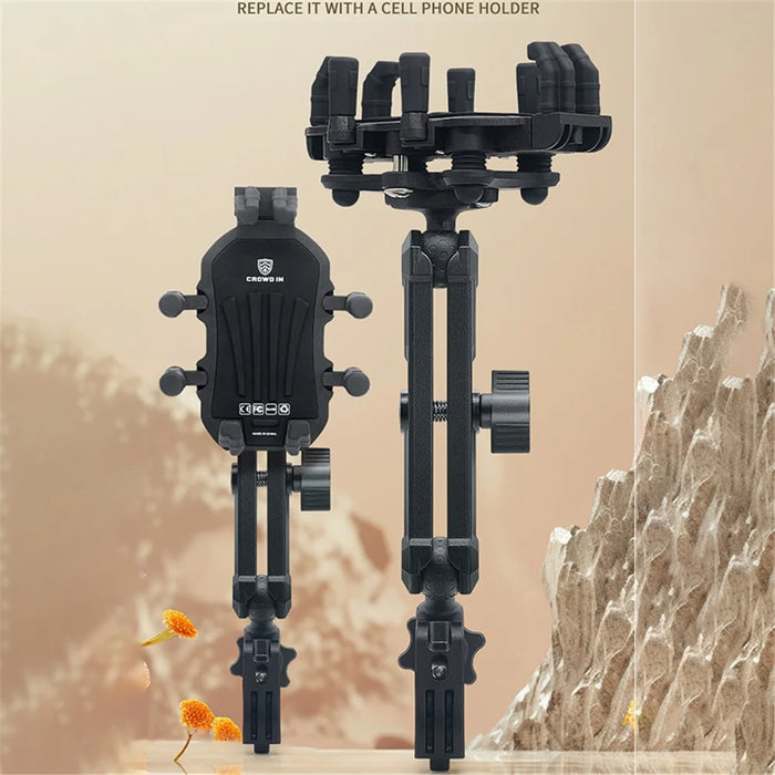 WUPP CS-2001A1 Motorcycle Camera Mount Holder Motorbike Handlebar Bracket for Gopro - 4