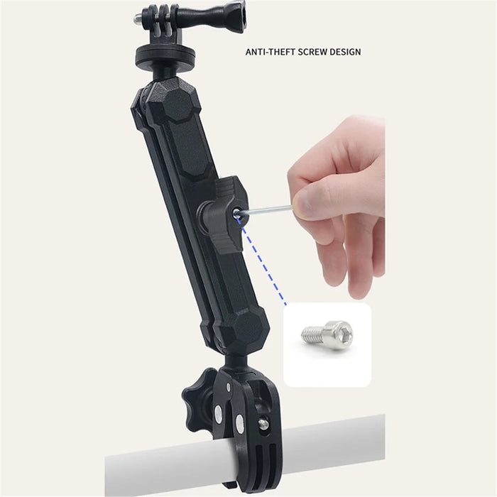 WUPP CS-2001A1 Motorcycle Camera Mount Holder Motorbike Handlebar Bracket for Gopro - 6