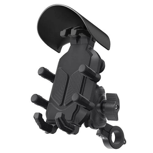 WUPP CS-1988A1 Motorbike Handlebar Phone Holder CNC Anti-Shock Braceket for 4.7-7.2 inch Phones - 1