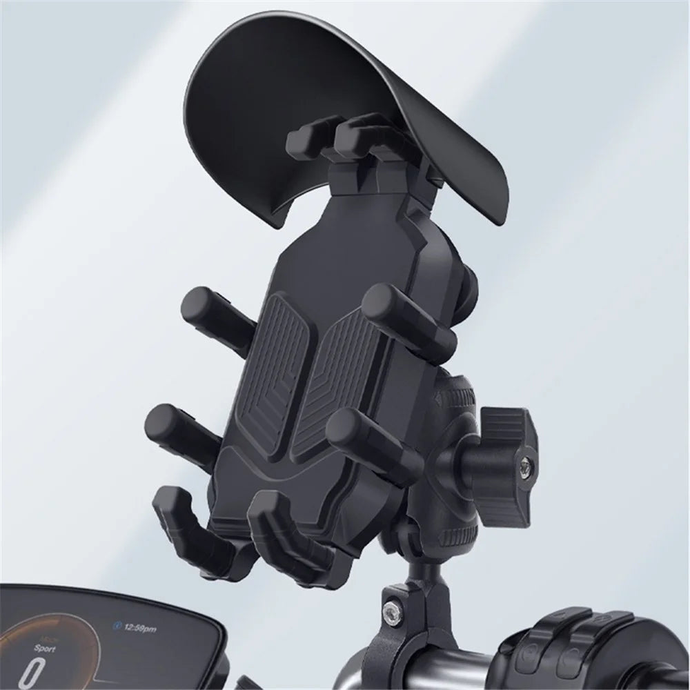 WUPP CS-1988A1 Motorbike Handlebar Phone Holder CNC Anti-Shock Braceket for 4.7-7.2 inch Phones - 2