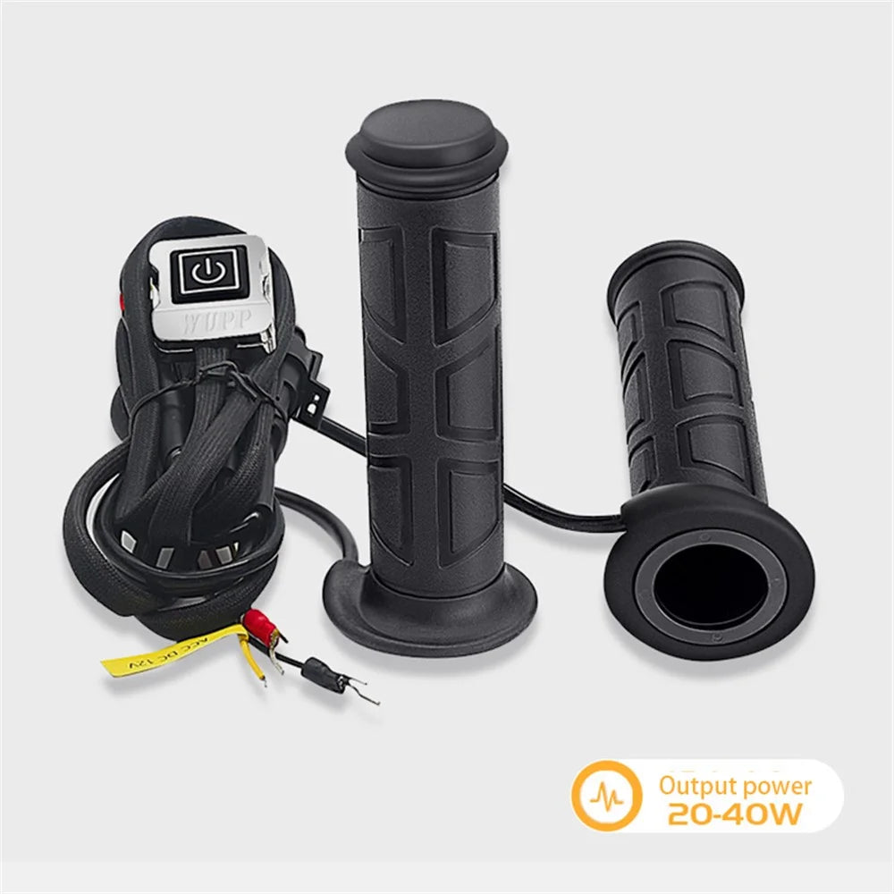 WUPP CSZH-1838B1 1 Pair 12V Heated Handle Grips Motorbike Scooter Hot Grips with 1.5m ACC Cable - 3