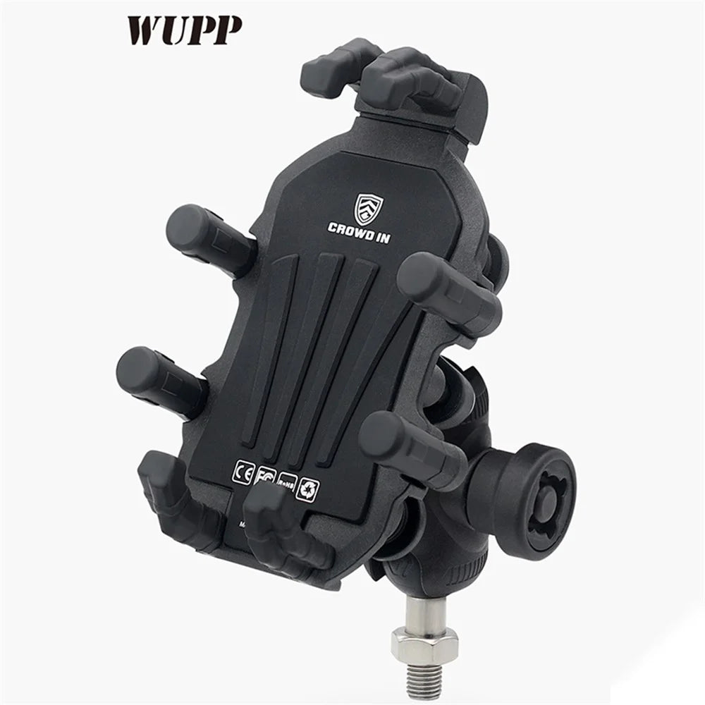 WUPP ZH-1990B1 Anti-Theft Bracket + M8 Ball Head Motorcycle Electric Bike Phone Mount - 2