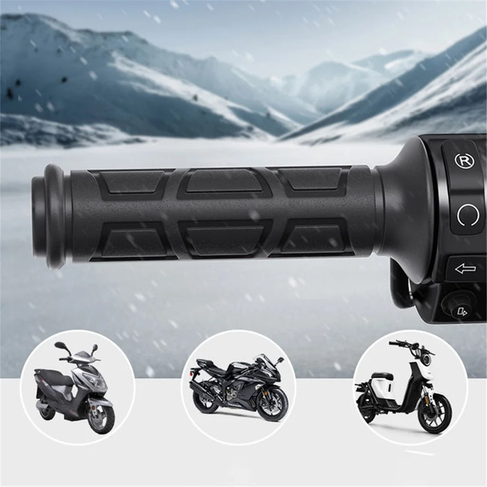 WUPP CSZH-1839A1 1 Pair 12V Heated Handle Grips Scooter Hot Grips with 5+1 Temperature Adjustable - 4