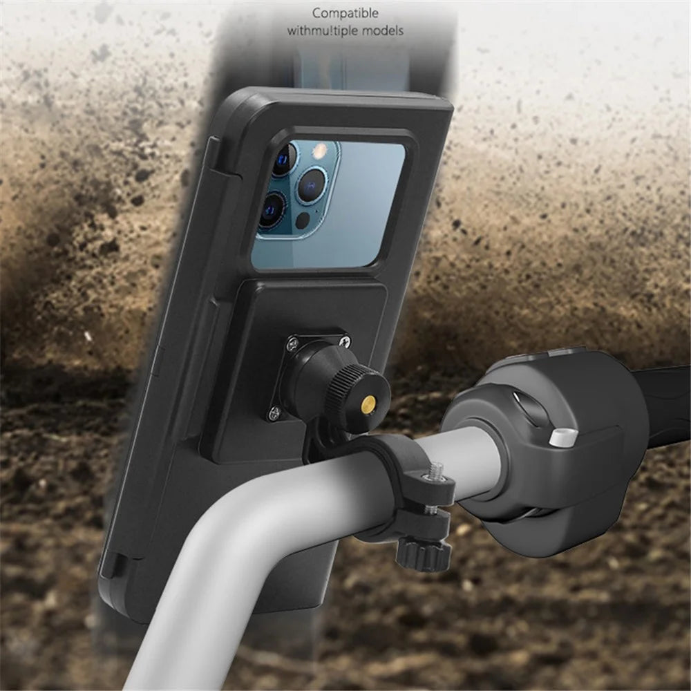 WUPP CS-1937B1 Motorbike Handlebar Phone Holder Sensitive Touch IP67 Waterproof Phone Case - 4
