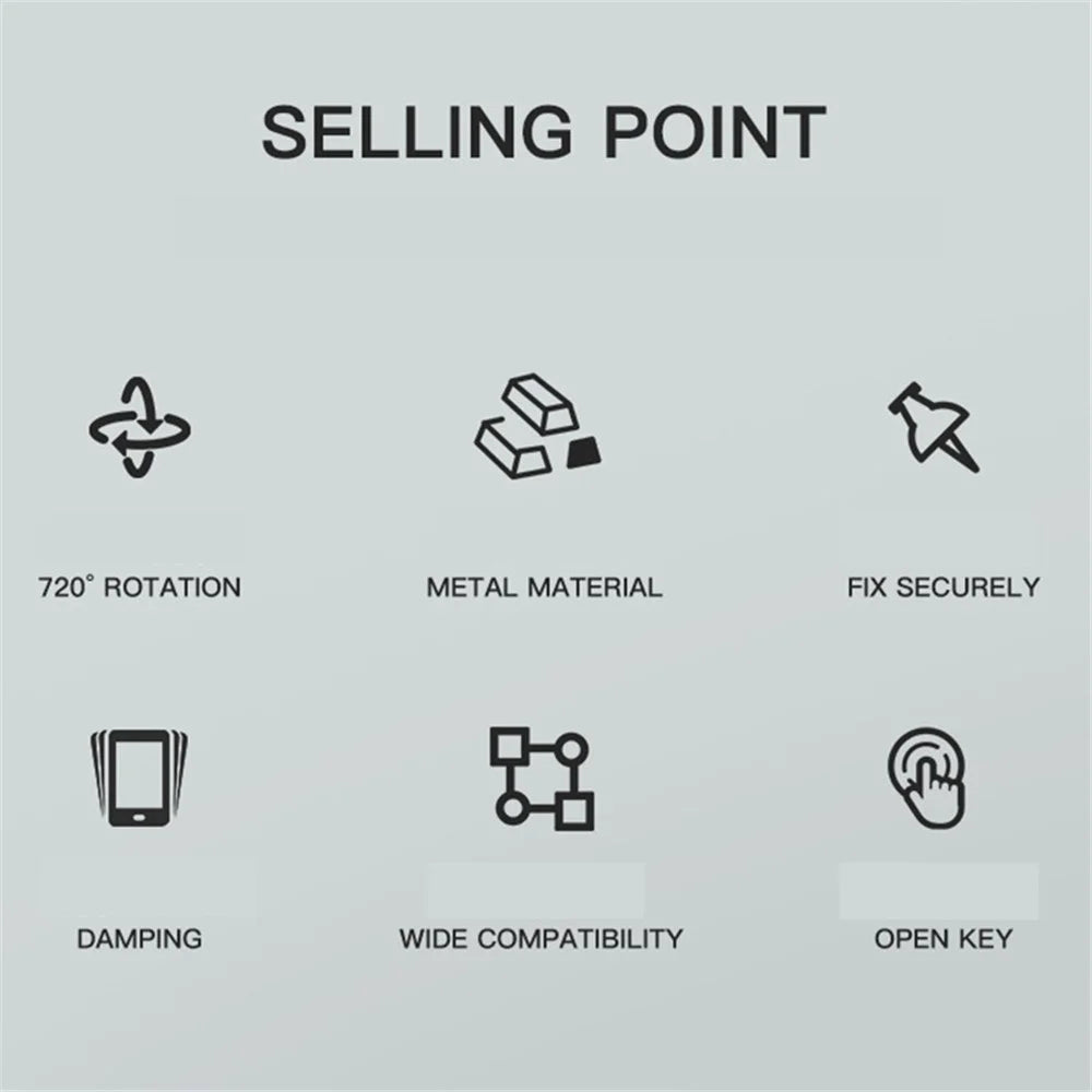 WUPP ZH-1990B2 Anti-Theft Motorcycle Fork Stem Phone Mount Aluminum Alloy Bike Ball Phone Holder - 3