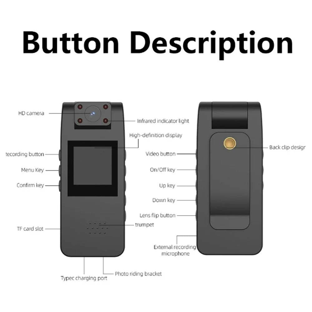 CD07 1080P Full HD WiFi Meeting Pen Camera Clip-on Voice Recorder Portable Video Audio Recorder - 3