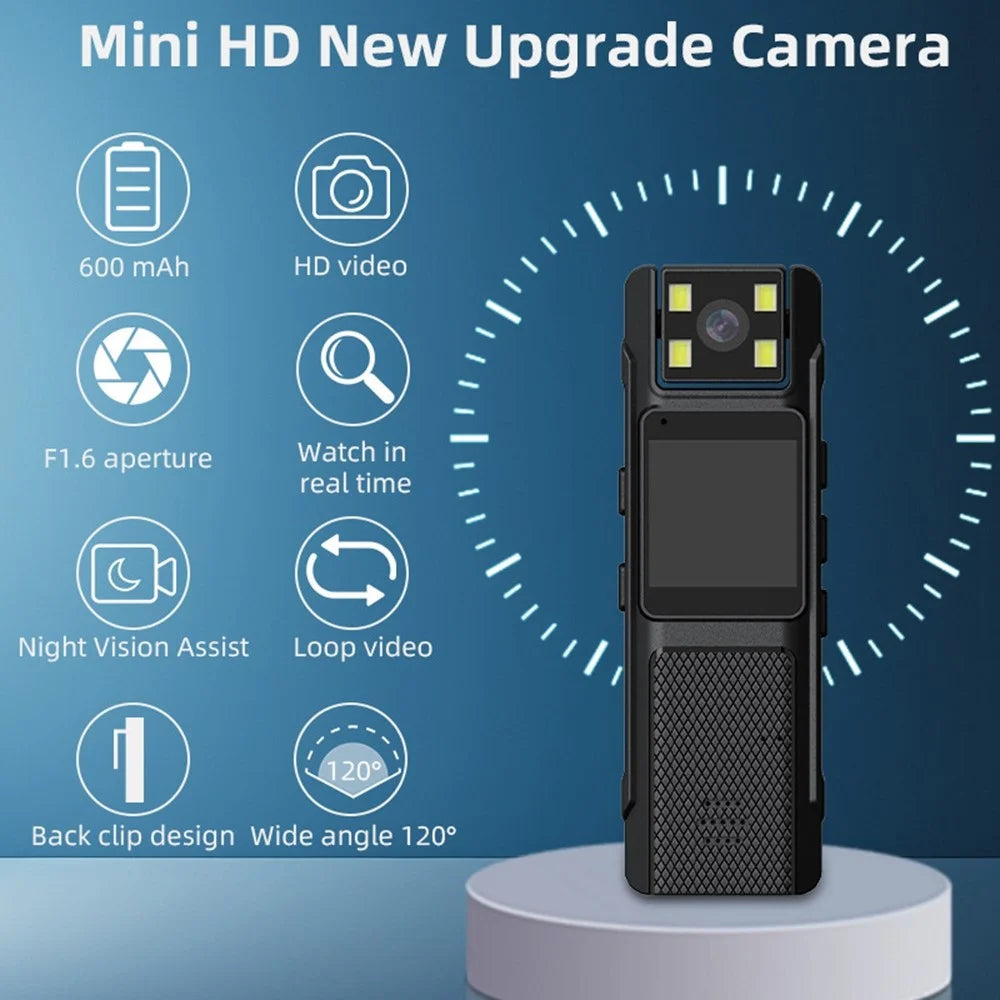 CD06 1.3 inch IPS 1080P Action Camera with Screen Video Recorder 130° Wide Angle Lens Infrared Night Vision for Cycling - 2
