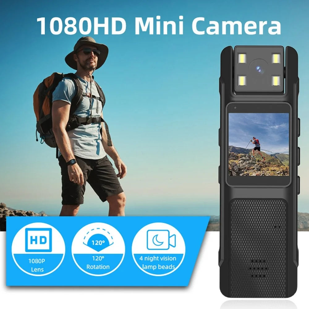 CD06 1.3 inch IPS 1080P Action Camera with Screen Video Recorder 130° Wide Angle Lens Infrared Night Vision for Cycling - 3