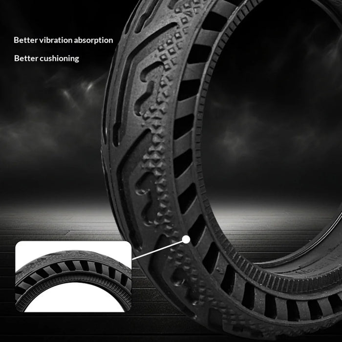 8.5 Inch Solid Tire for Xiaomi Mi Electric Scooter 1S / Pro 2 / M365 Pro Puncture Proof Replacement Rubber Tyre - Black - 7