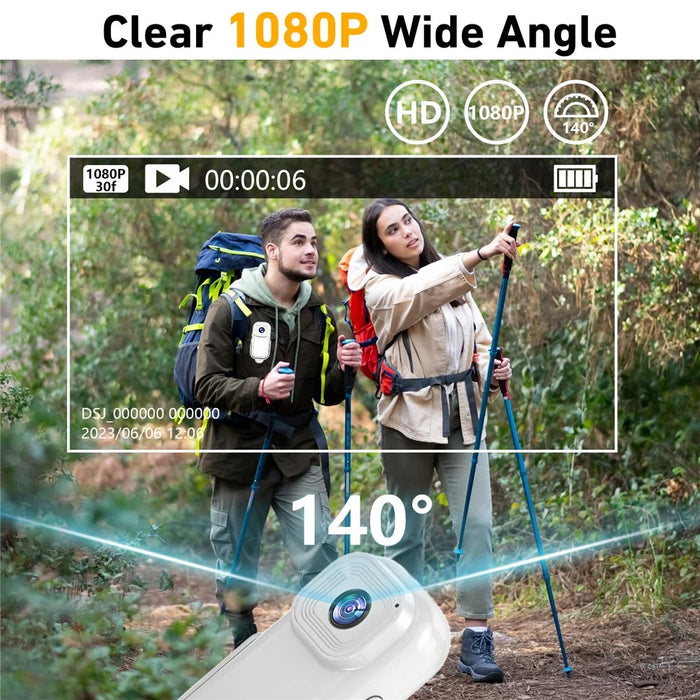 L11 0.96" 1080P Mini Camera Action Cam Sport DV Video Recording Pocket Camera - White - 7