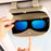 Glasses Holder Magnetic Car Sun Visor Glasses Case Organizer Glasses Storage Box - Beige - 4