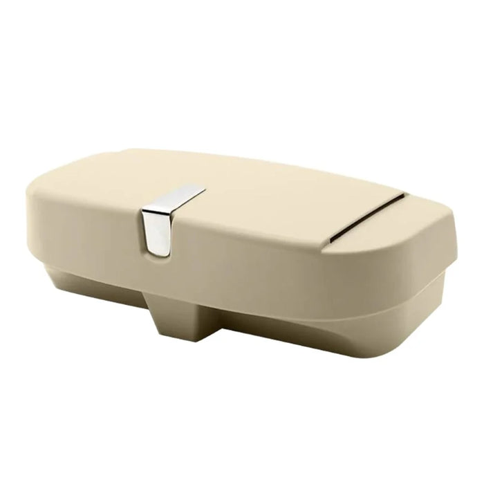 R-5930 Car Sun Visor Clip Mount Sunglasses Holder Eyeglasses Organizer Case - Beige - 1