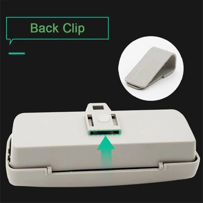 R-5930 Car Sun Visor Clip Mount Sunglasses Holder Eyeglasses Organizer Case - Beige - 4