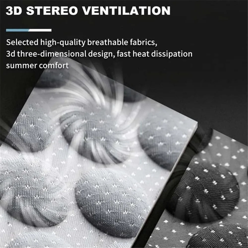 Car Seat Cushion Cool Breathable Fatigue Relief Vehicle Seat Cushion - Black - 5