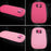 Camellia Design PU Leather Car Armrest Pad Auto Center Armrest Box Decorative Mat - Rose - 3