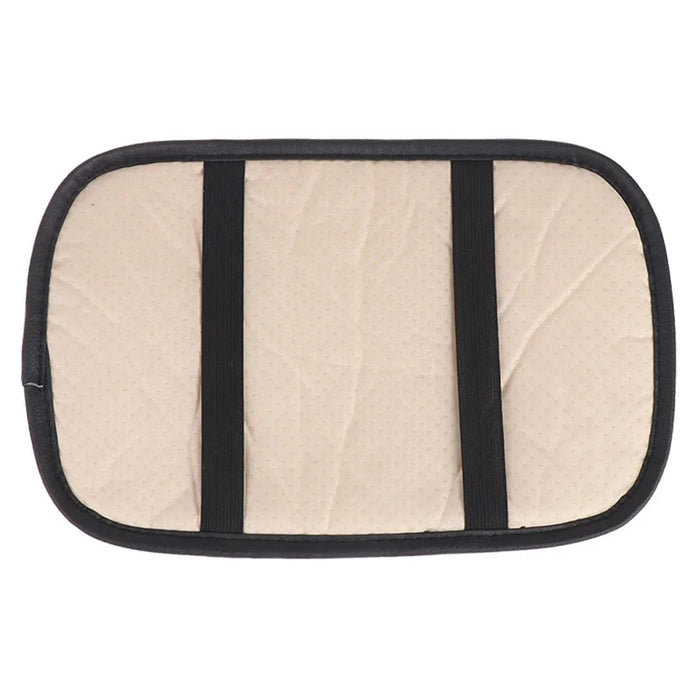 Camellia Design PU Leather Car Armrest Pad Auto Center Armrest Box Decorative Mat - Rose - 5