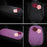Rose Flower Decor PU Leather Car Armrest Pad Vehicle Armrest Box Decorative Mat - Purple - 2