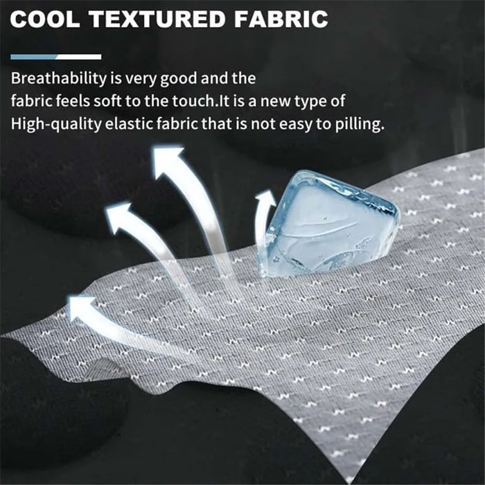 2Pcs Car Truck Front Seat Cushion Cool Breathable Fatigue Relief Vehicle Seat Pad - Grey - 4