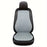 2 Sets Car Front Seat Cover + Backrest Pad Cool Breathable Fatigue Relief Vehicle Seat Pad - Grey - 1