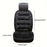 Winter Car Seat Plush Cushion Warm Single Front Seat Cushion with Backrest - Black - 6