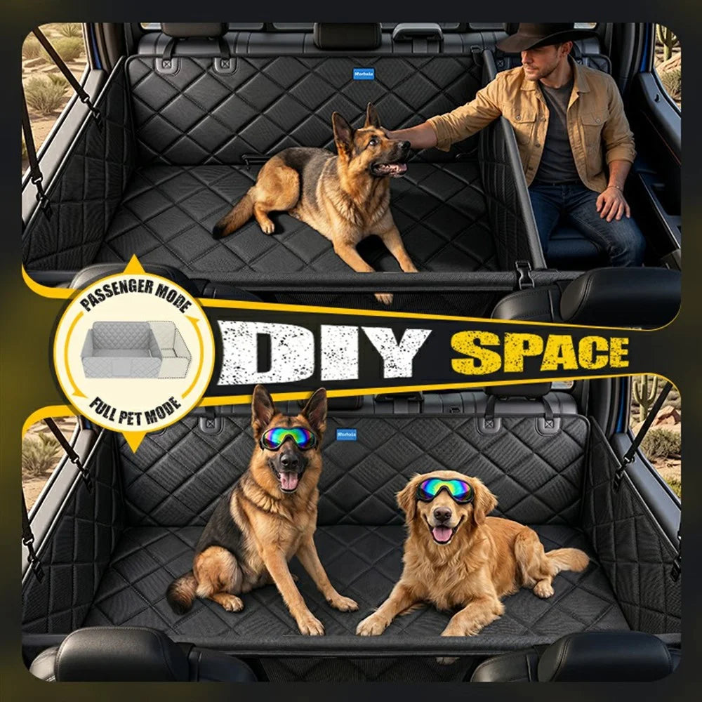 RORHXIA Size XL Car Rear Seat Cover Dog Hammock Waterproof Rear Seat Protector for SUV Truck - 5