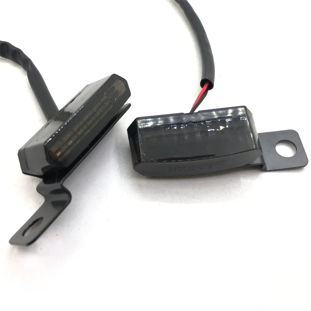 2Pcs Universal Motorcycle Flowing Water Turn Signal LED Light Brake Clutch Lever Flashing Lamp for Honda Yamaha Kawasaki Suzuki - Black - 5