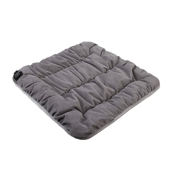 45 x 45 x 5cm USB Winter Heating Seat Cushion Heater Pad Electric Warmer Car Seat Mat - Grey - 1