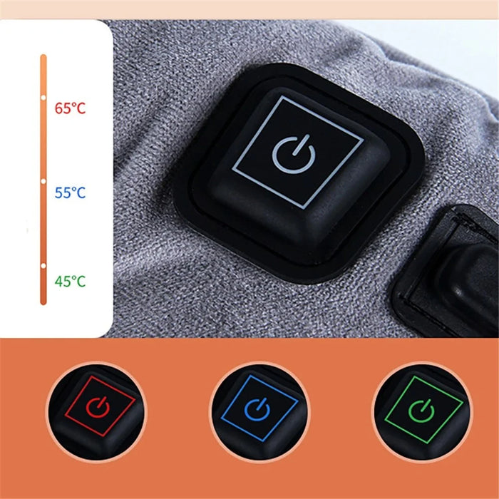 45 x 45 x 5cm USB Winter Heating Seat Cushion Heater Pad Electric Warmer Car Seat Mat - Grey - 4