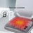 45 x 45 x 8cm Heated Cushion Car Velvet Seat Cushion Car Chair Cover Mat USB Heating Seat Pad - Grey - 3