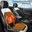 WM-XL2 Universal 12V / 24V Car Heated Seat Cover with Backrest Vehicle Seat Cushion Warmer for Winter - Black - 2