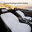 G-4S Heated Car Seat Covers Winter Heating 12V Car Seat Warmer Pad with Backrest - Grey - 3