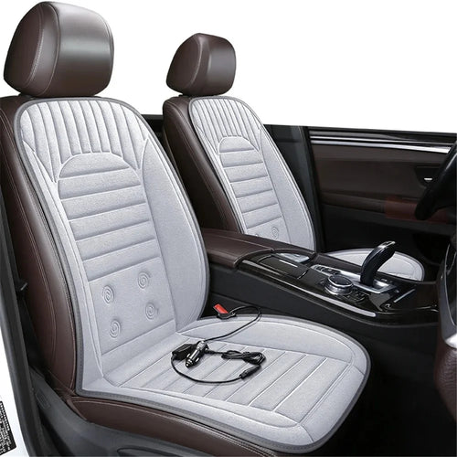 G-4S 2Pcs / Set 12V Car Seat Heating Cushion for Winter Heated Seat Covers with Backrest - Grey - 1