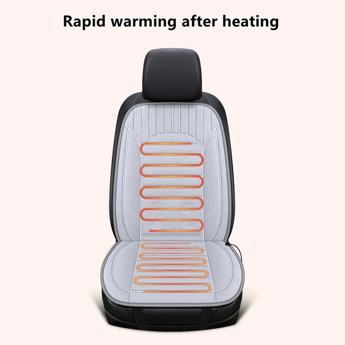 G-4S 2Pcs / Set 12V Car Seat Heating Cushion for Winter Heated Seat Covers with Backrest - Grey - 5