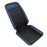 ANJUNY Car Electric Heated Seat Cushion Leather+Velvet+Sponge Winter Seat Heating Pad with Backrest - Black+Dark Blue / Driver Side - 1