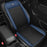 ANJUNY Car Electric Heated Seat Cushion Leather+Velvet+Sponge Winter Seat Heating Pad with Backrest - Black+Dark Blue / Driver Side - 2