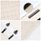 2Pcs Soft Plush Car Front Seat Mat + 2pcs Non-slip Backrest Cushion Cover - Beige - 5