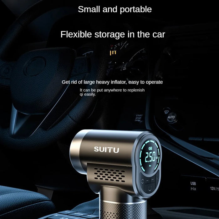 SUITU ST-5518 Car Cordless Inflatable Pump Multifunctional Portable Mini Pump with Lighting - 5