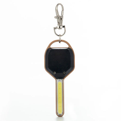 Mini LED Flashlight Keychain Portable LED Night Light Key Shaped Camping Emergency Lighting Illuminating Tool - Gold - 1