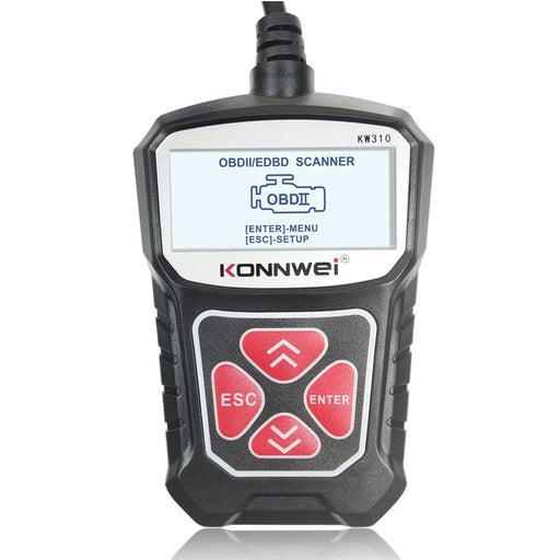 KONNWEI KW310 Car Engine Trouble Code Detector Scanner Seven Language Supported - Black - 2