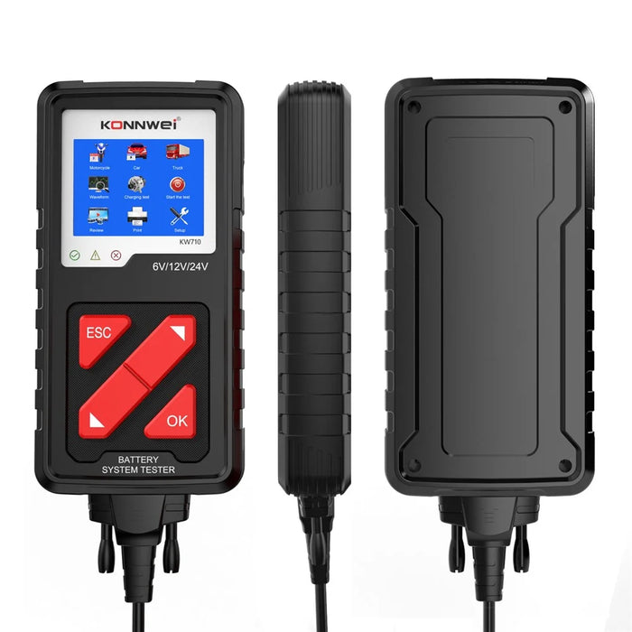 KW710 6V/12V/24V Motorcycle Car Truck Battery Tester Lead-acid Battery Analyzer - 1