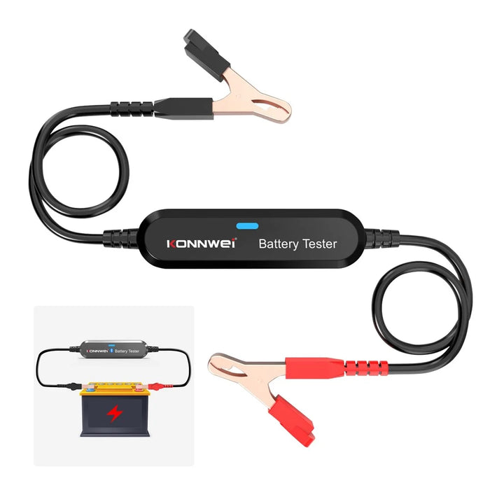 KONNWEI BK100 Automotive Wireless Bluetooth-compatible 6V 12V Battery CCA Tester Car Battery Charging Analyzer - Black - 1