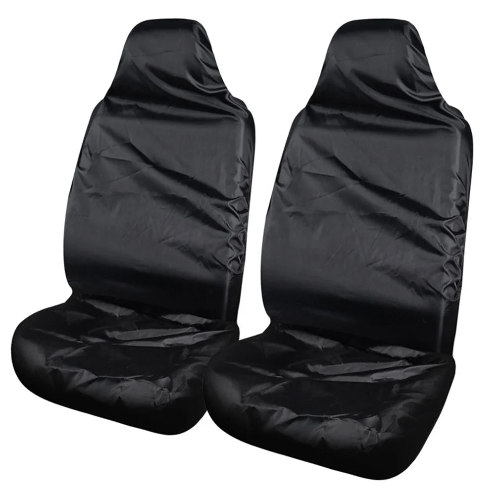 ZJ-784 2Pcs Car Front Seat Dust Cover Waterproof Polyester Seat Protector Sleeve - 1