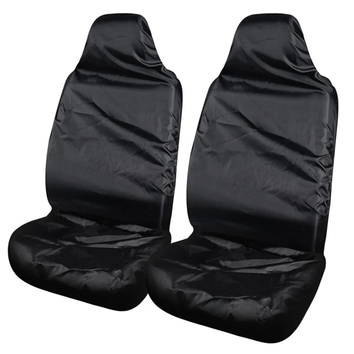 ZJ-784 2Pcs Car Front Seat Dust Cover Waterproof Polyester Seat Protector Sleeve - 1