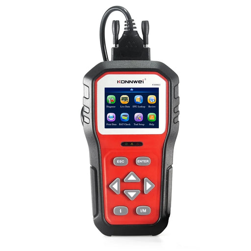 KONNWEI KW860 OBDII Scanner Code Reader Engine Fault Reader Erase/Reset Fault Codes Diagnostic Scanner - 2