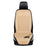 Car Winter Heated Short Plush Seat Cushion for 12V Car Electric Fast Heating Seat Cushion, Cigarette Lighter Power - Beige - 1