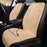 Car Winter Heated Short Plush Seat Cushion for 12V Car Electric Fast Heating Seat Cushion, Cigarette Lighter Power - Beige - 3